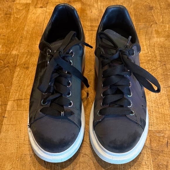 Alexander McQueen Shoes - Alexander McQueen Black and White Sneakers